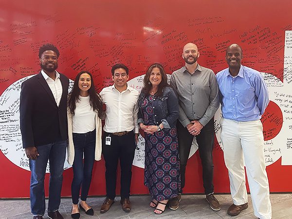 Group photo of Jose and his internship team