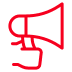 A hand holding a megaphone, representing advocacy.